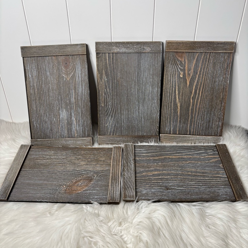 Rustic wooden Boards for Crafting or Centerpieces decor set of 5